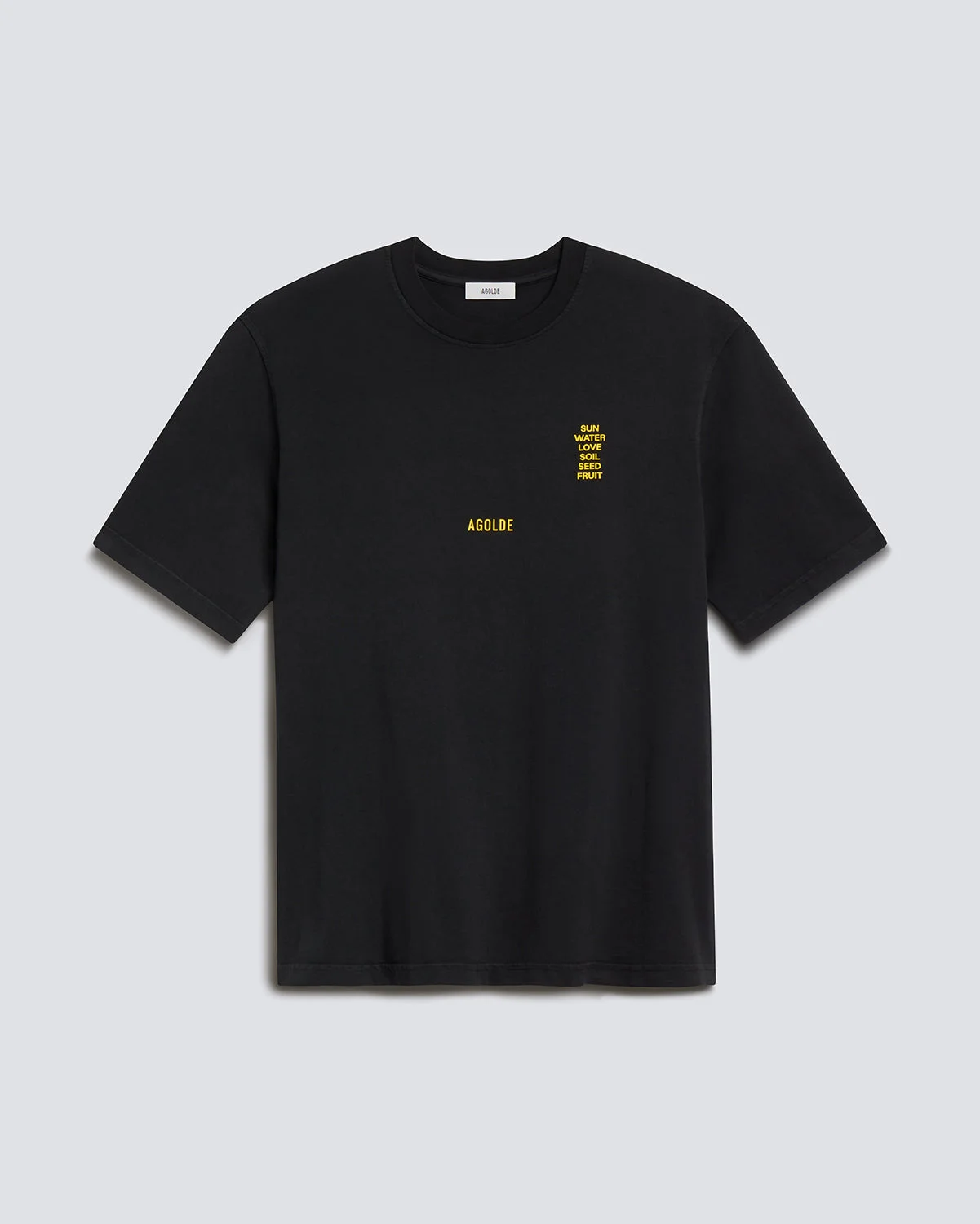 SHORT SLEEVE TEE RON FINLEY IN WASHED BLACK - 1
