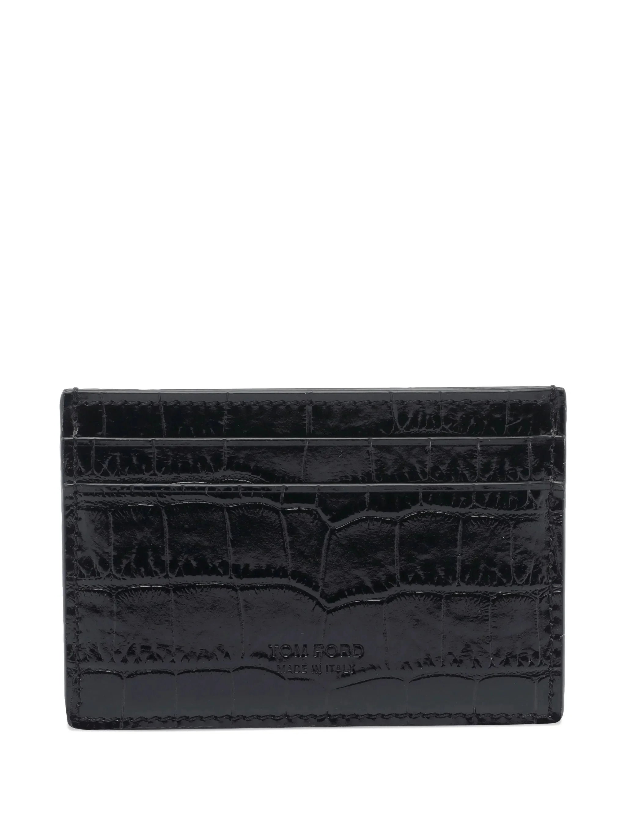 Tom Ford Crocodile-effect Cardholder - 1