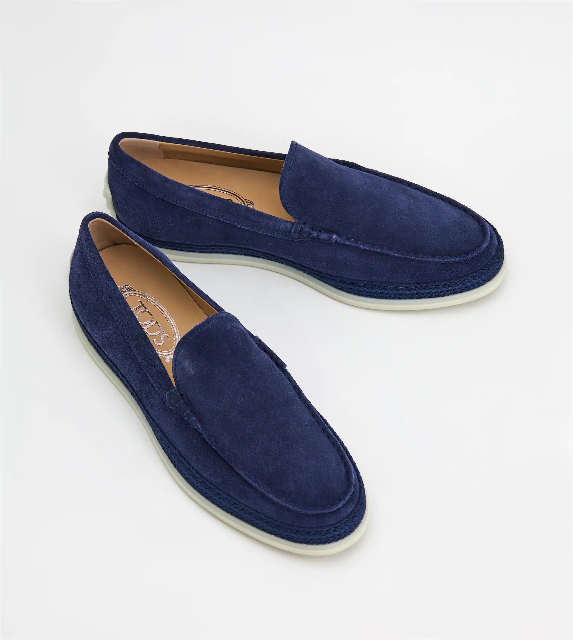 SLIP-ONS IN SUEDE - BLUE - 2