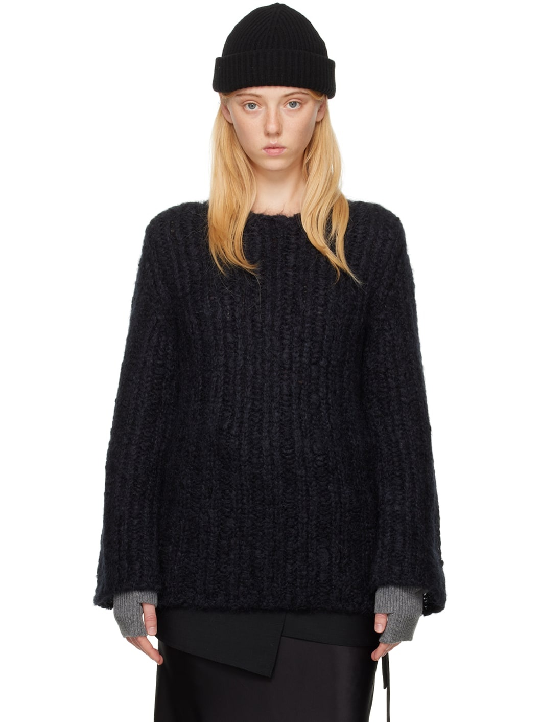 Black Albertine Sweater - 1