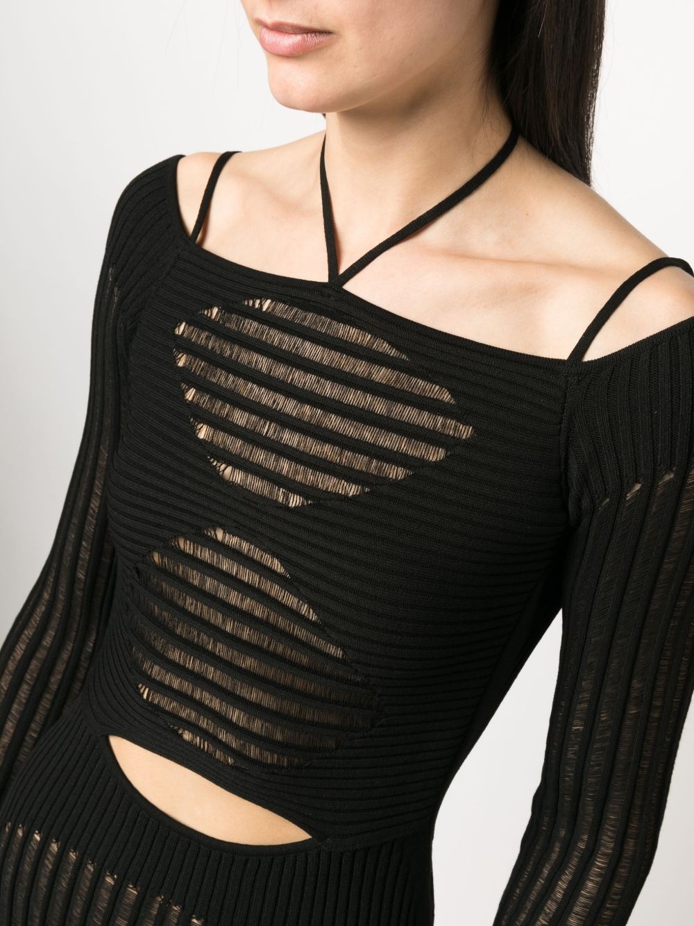 ribbed-knit mini dress - 5
