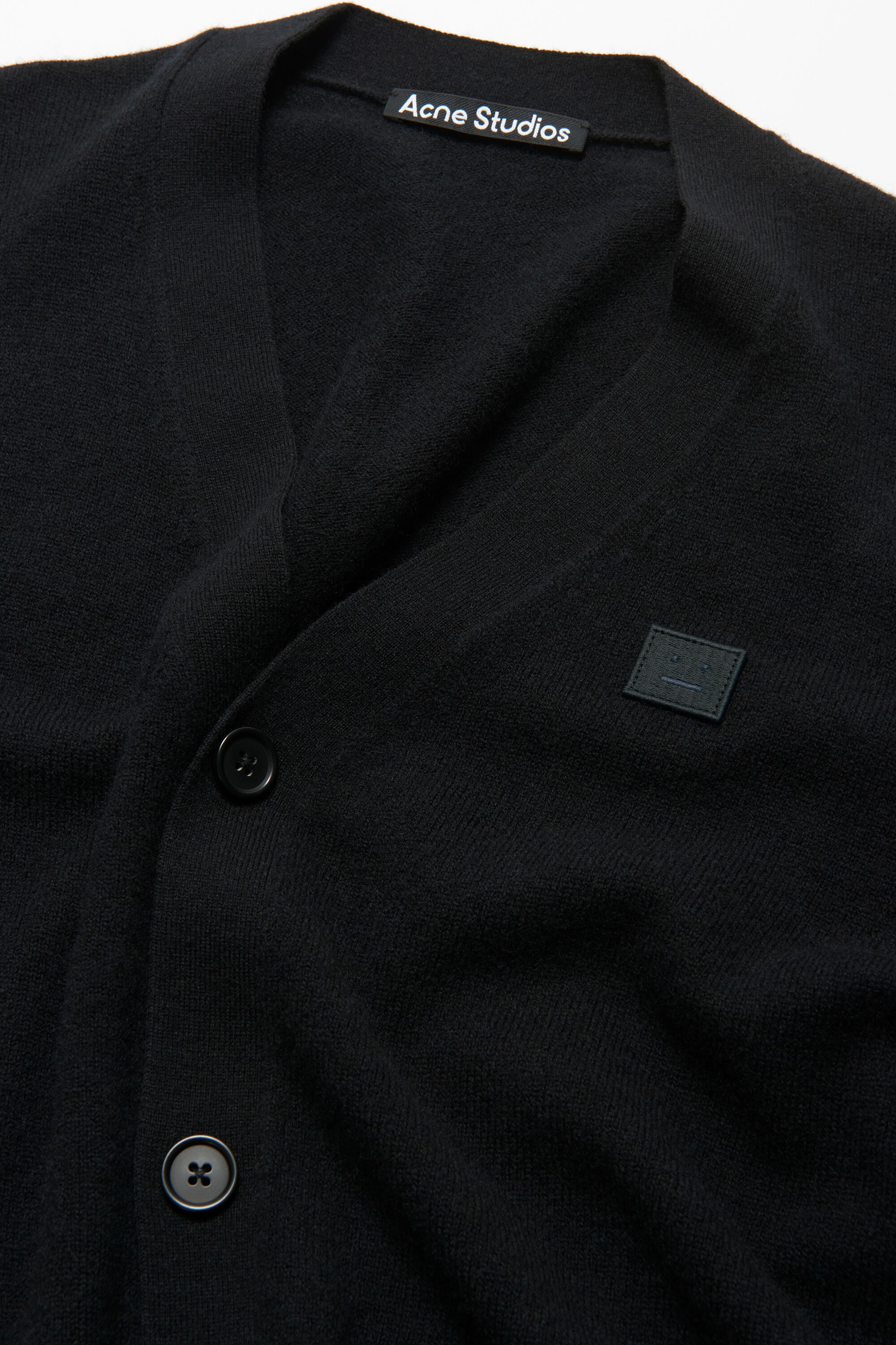 V-neck cardigan - Black - 4