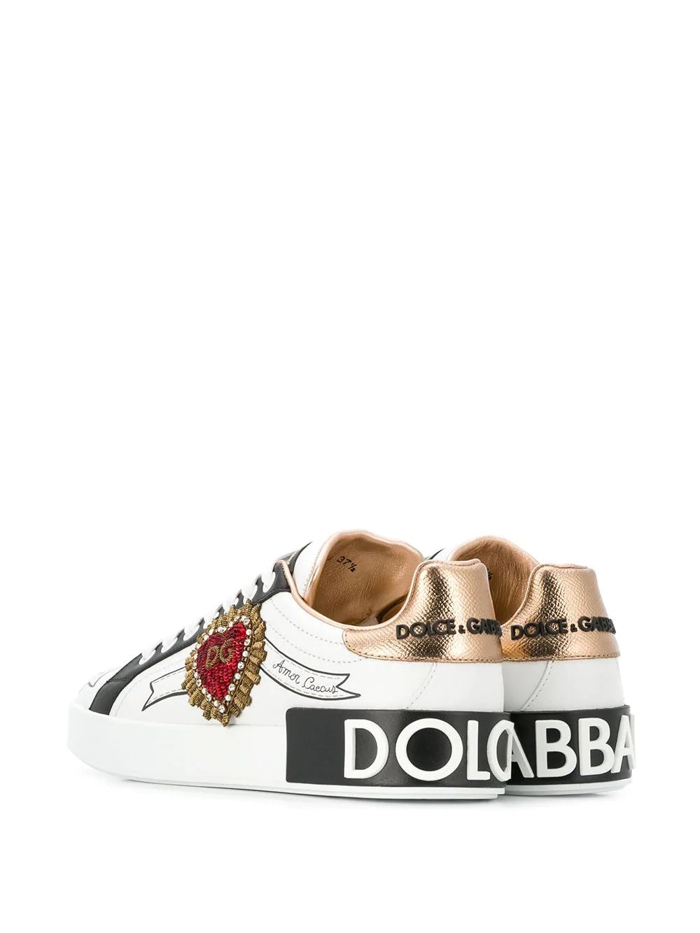 Portofino embroidered sneakers - 3