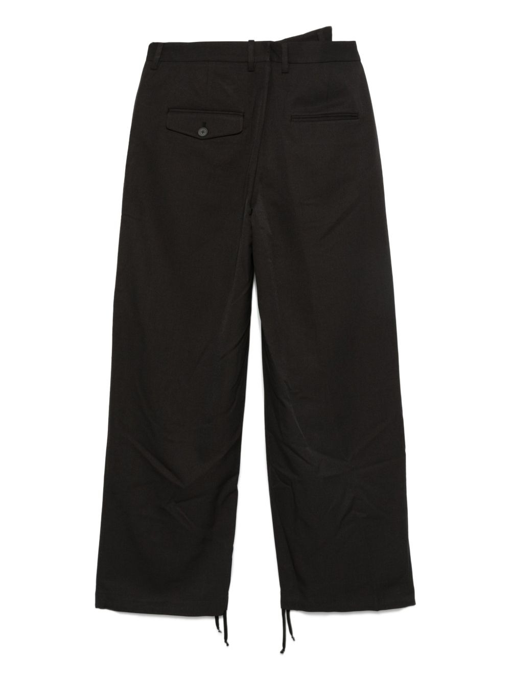 layered drawstring trousers - 2