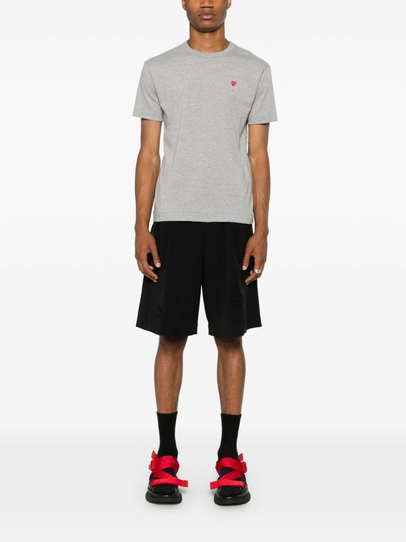 Comme des Garçons PLAY Heart-patch cotton T-shirt outlook