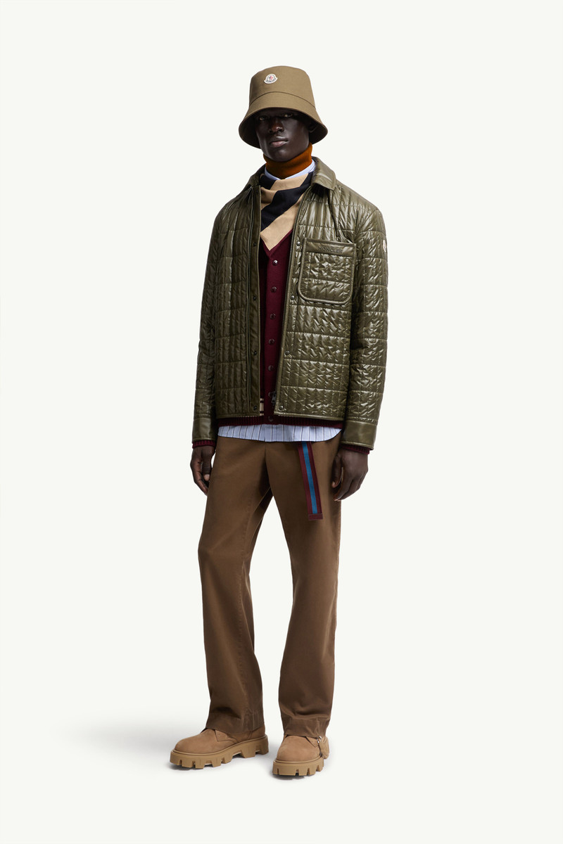 Moncler Madiere Vertical-Quilted Padded Shirt Jacket outlook