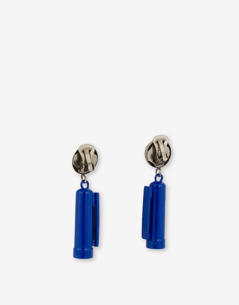 Moschino BLUE PEN CAP DROP EARRINGS outlook