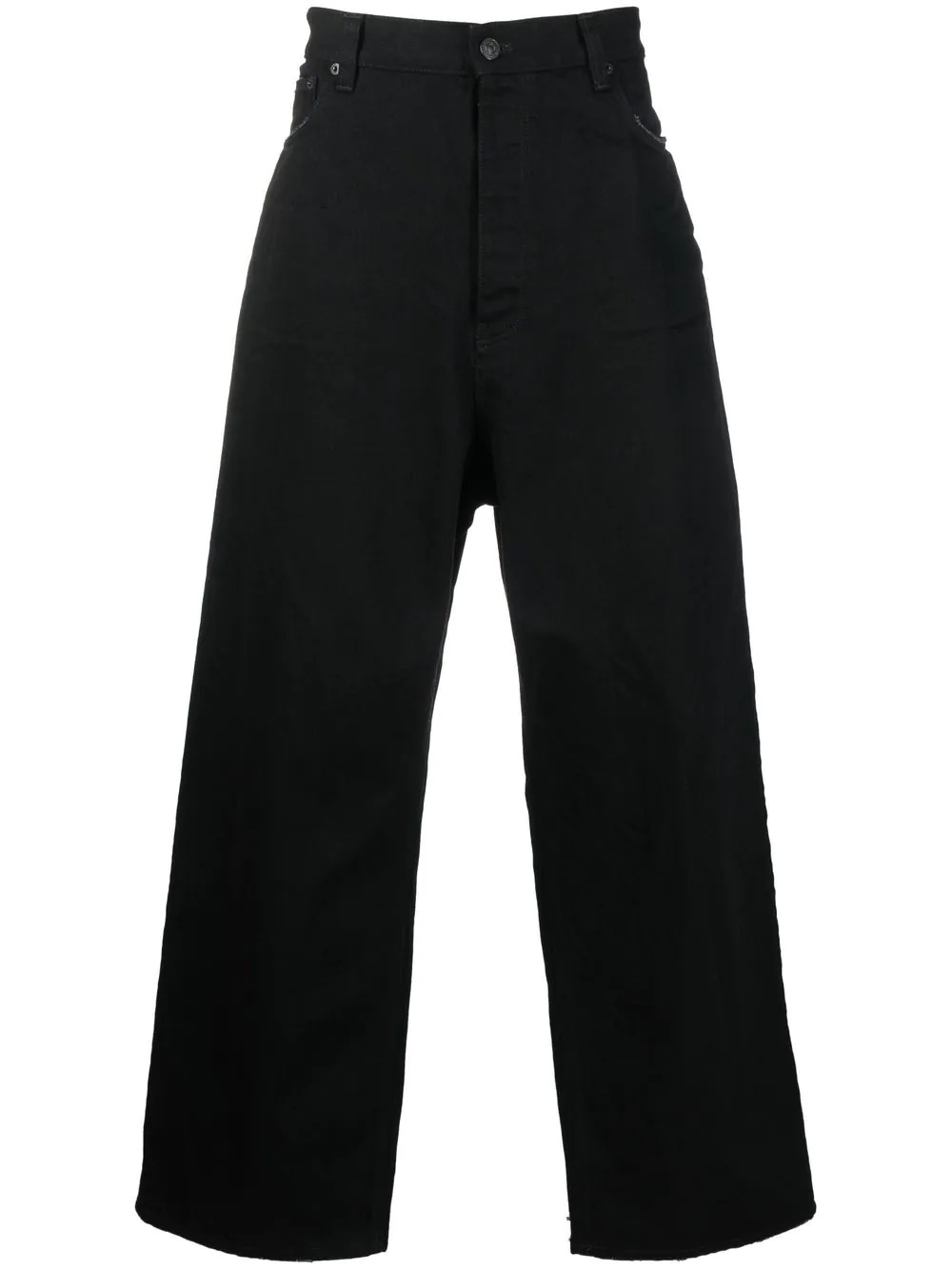 wide-leg cotton trousers - 1