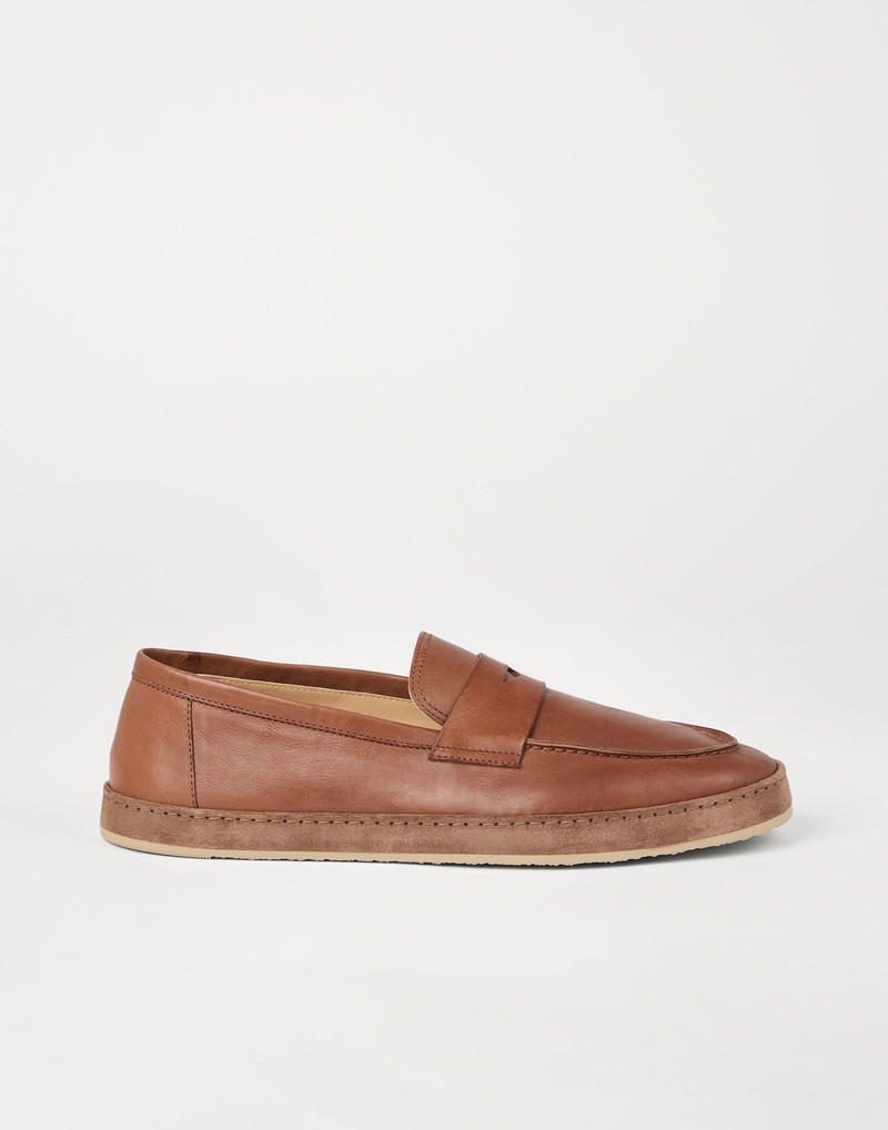 Soft calfskin loafer sneakers 5