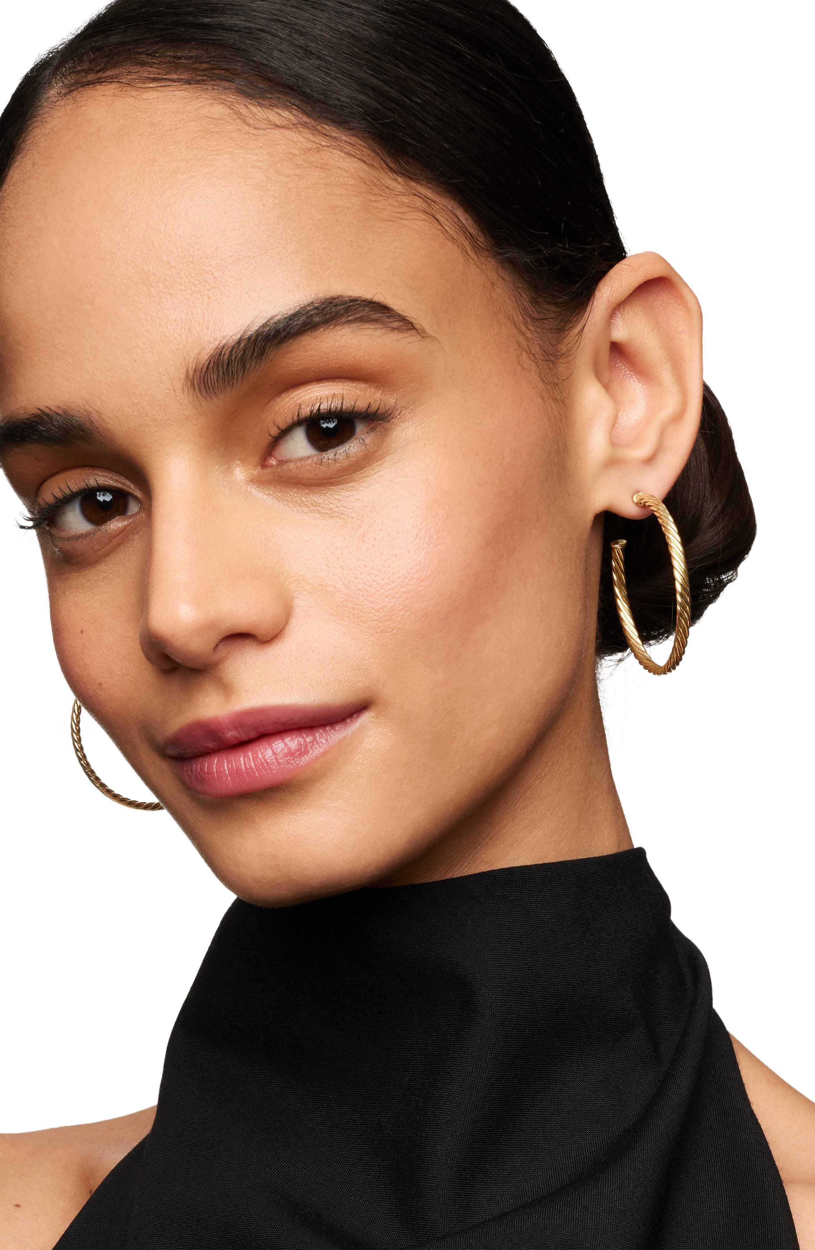 David Yurman Cable Spiral Hoop Earrings in Gold at Nordstrom - 2