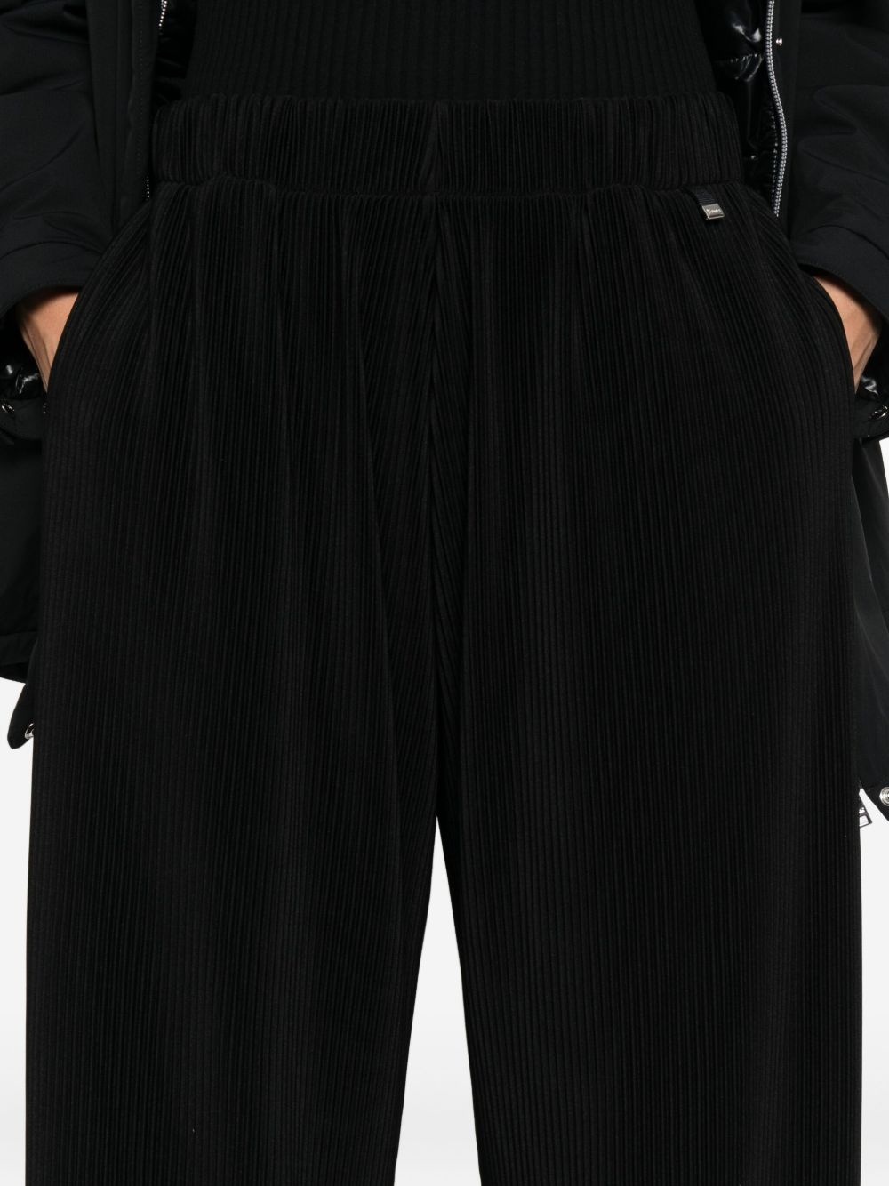 pleated wide-leg trousers - 5