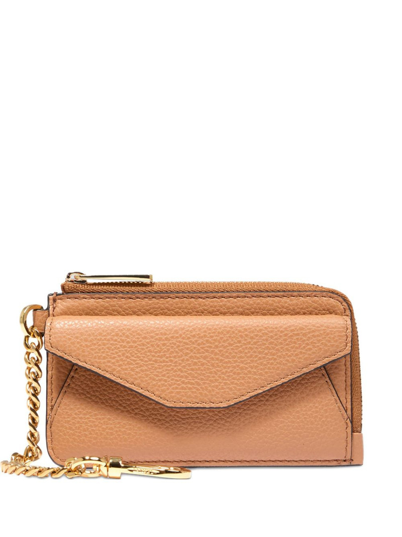 Enveloppe chain-detailed zip card holder 1