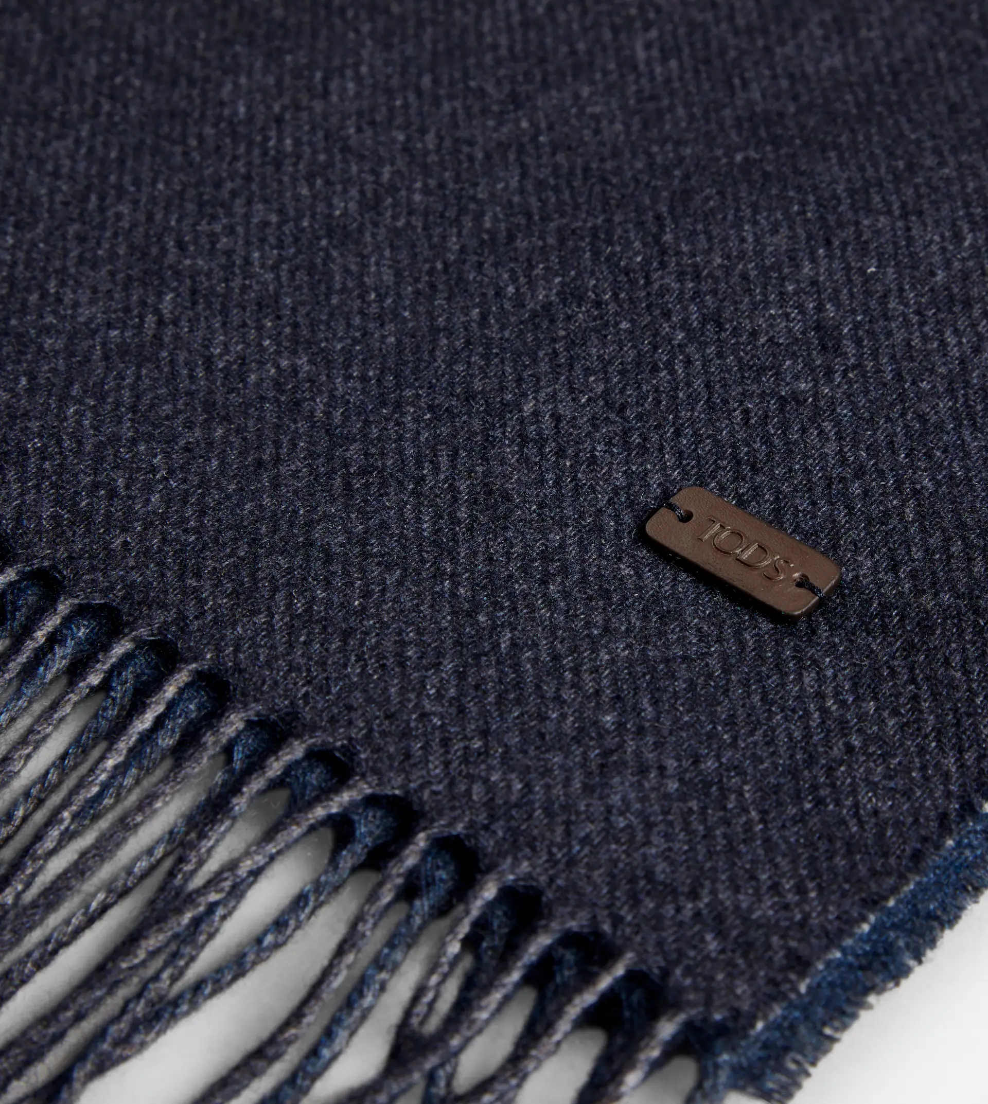 CASHMERE BLEND SCARF - BLUE - 3