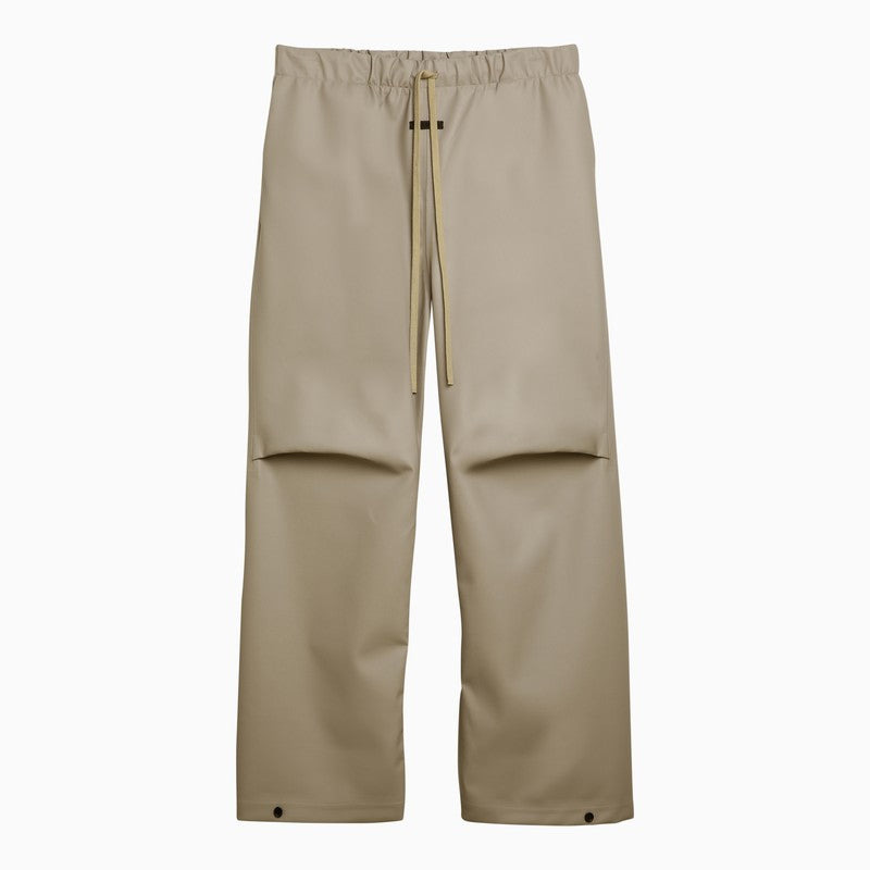 Fear Of God Rubberized Wide-Leg Trousers Dune Men - 1
