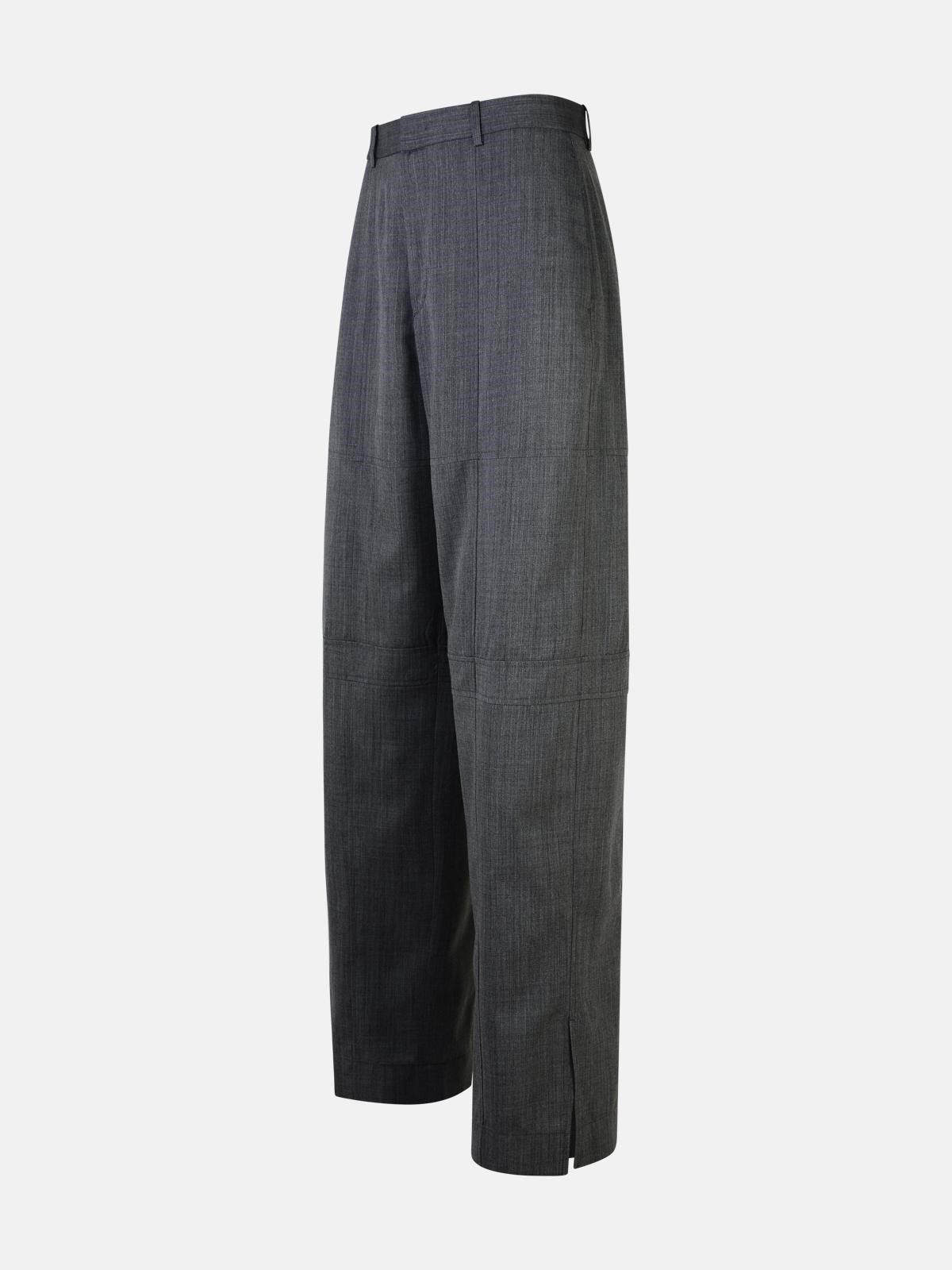 GREY WOOL TROUSERS - 2