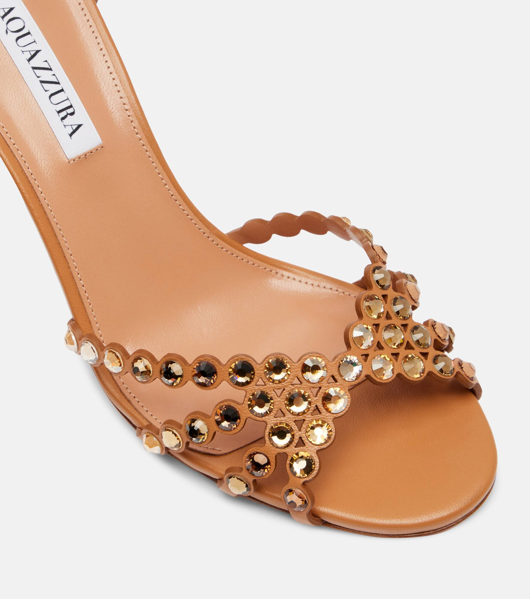 Tequila embellished leather sandals - 5