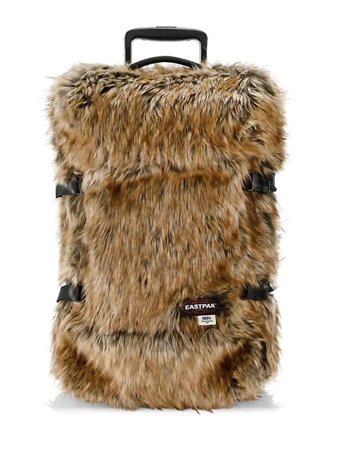 MM6 X Eastpak Tranverz Faux Fur Suitcase - 1