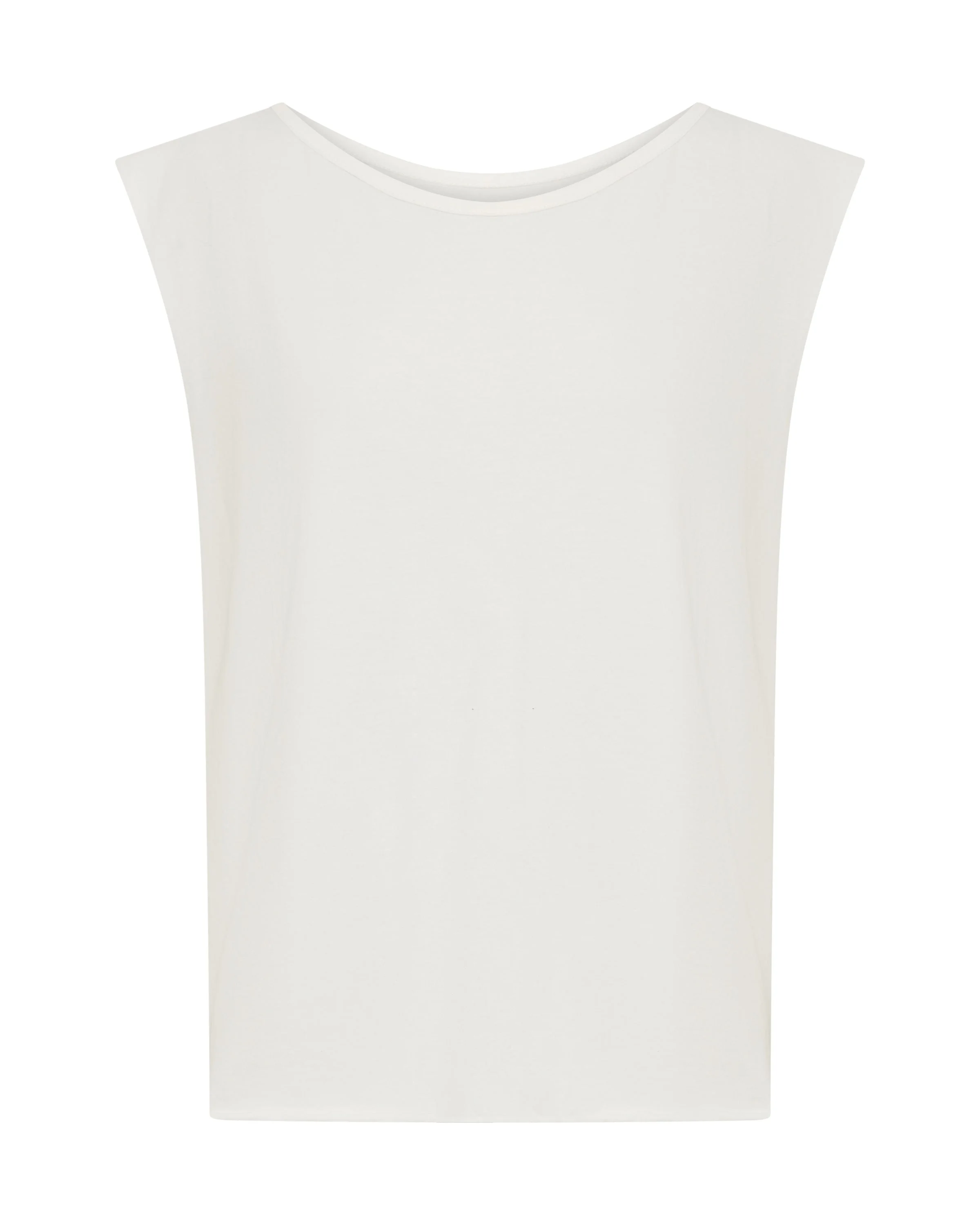 Plain White Vintage Tank - White - 1