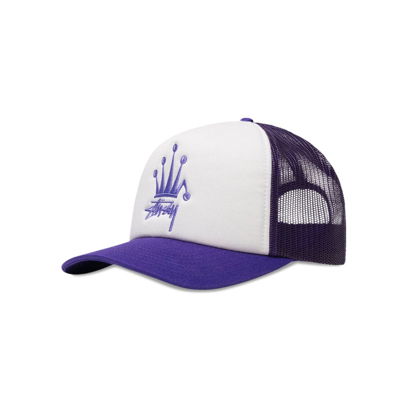 Stussy Crown Stock Trucker Cap 'Purple' - 1