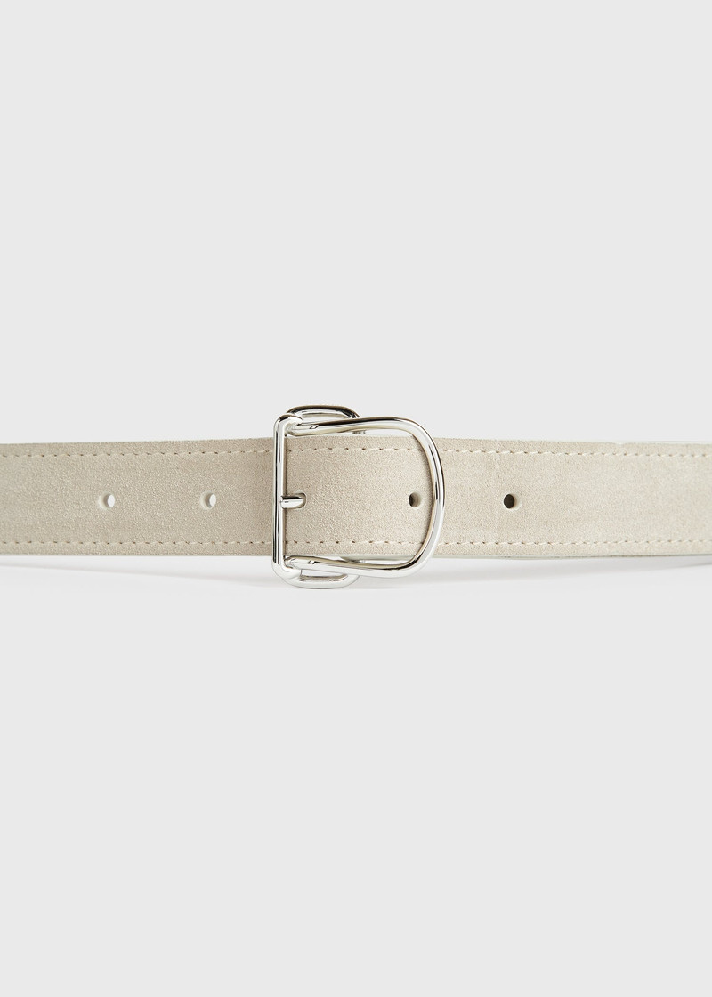 Swirl suede belt pearl 5