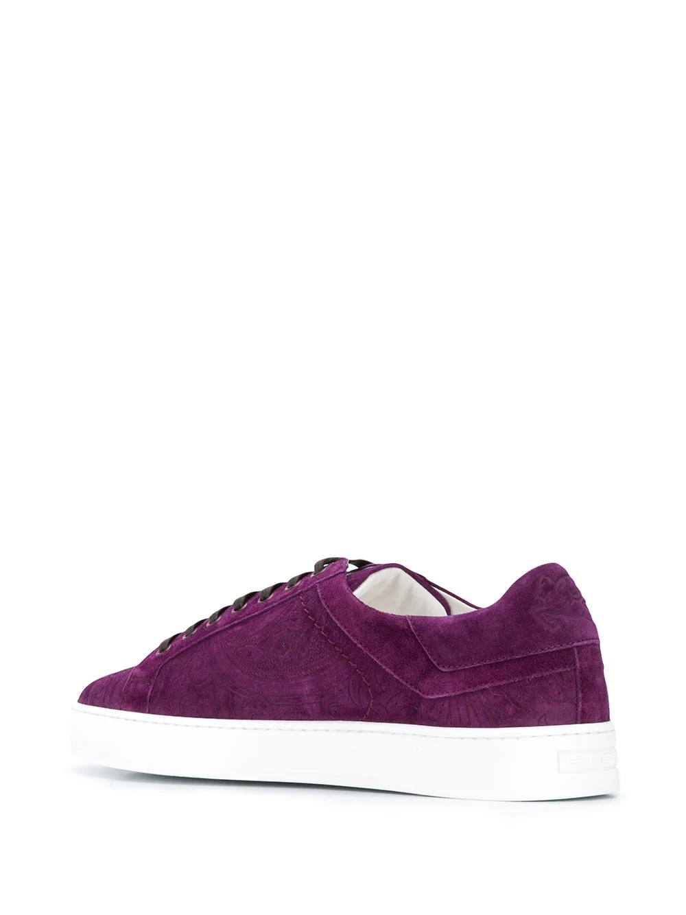 suede paisley-print sneakers - 3