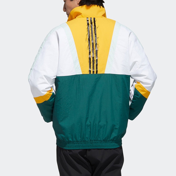 adidas UB JKT SILO Logo Casual Sports Colorblock Jacket Forest Green GM4444 - 6