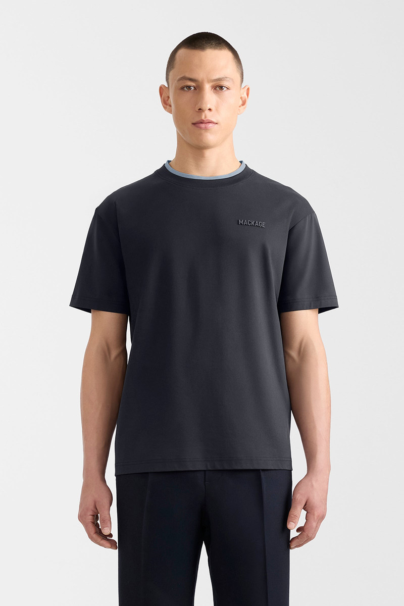 MACKAGE TEE-MNV Double Crewneck Collar T-Shirt outlook