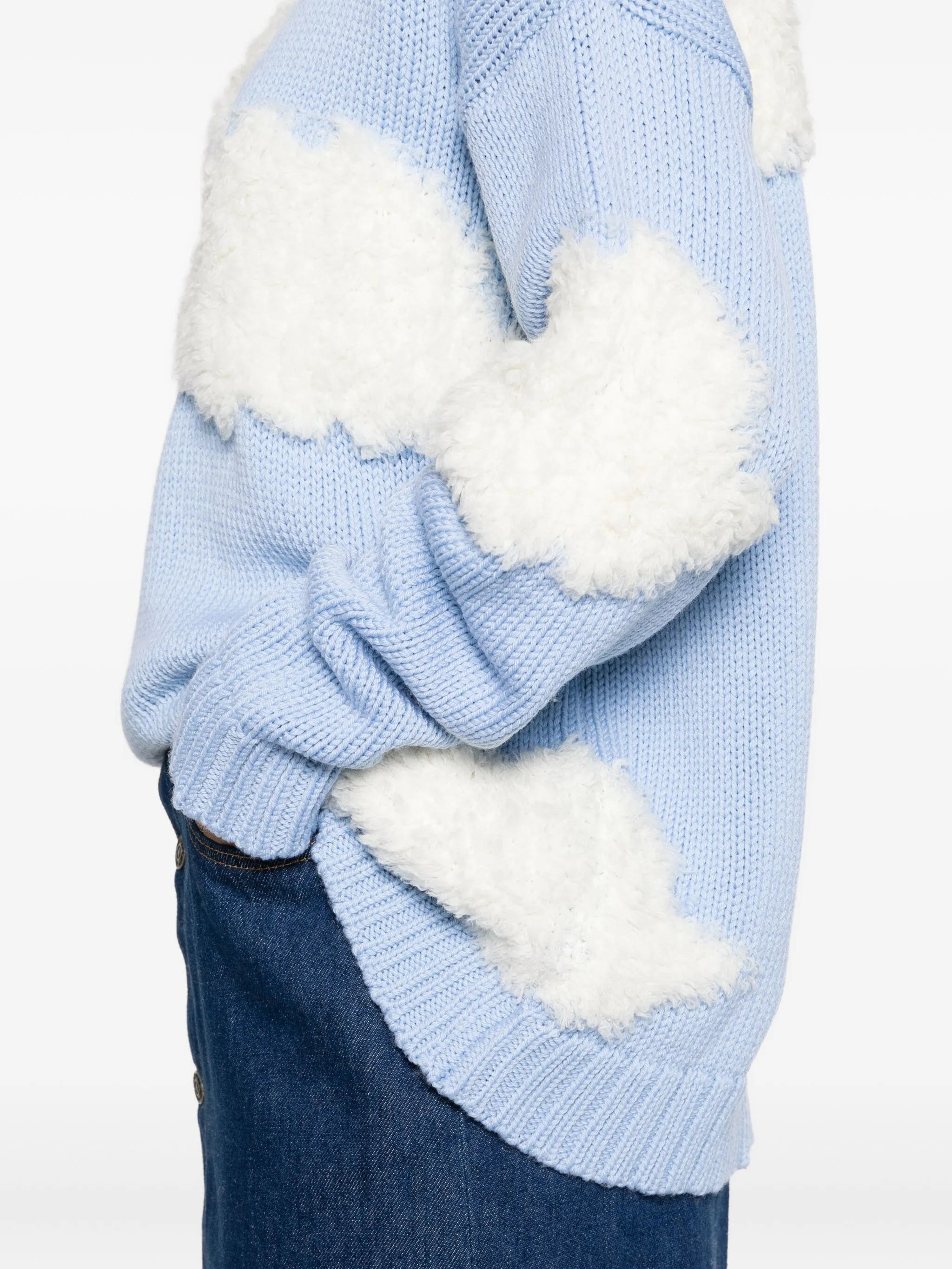 Fiorucci Cloud-appliqué Wool Sweater - 4