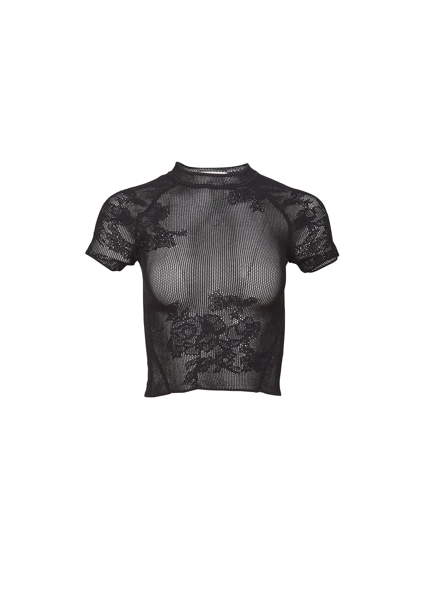 Lace Pointelle Tee - 1