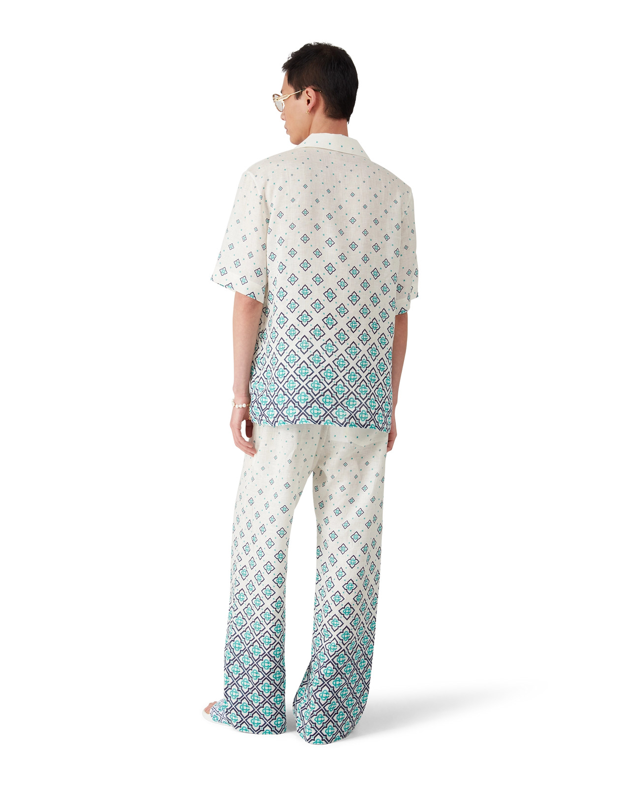 Gradient Monogram Linen Shirt | Casablanca Paris - 3
