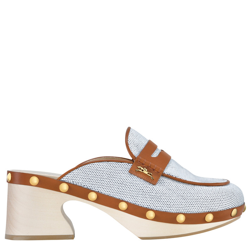 La Cigale Clogs Cognac - Canvas 1