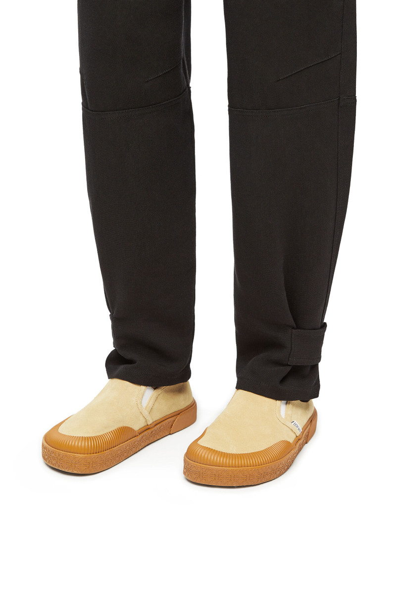 Loewe Terra Vulca slip-on sneaker in suede outlook