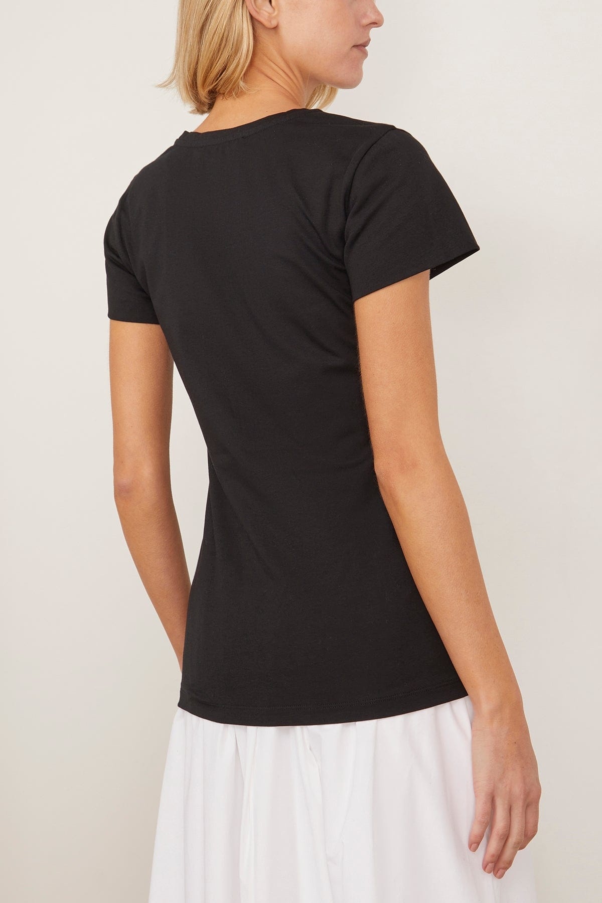 All Time Favorites O-Neck Tee in Pure Black - 4