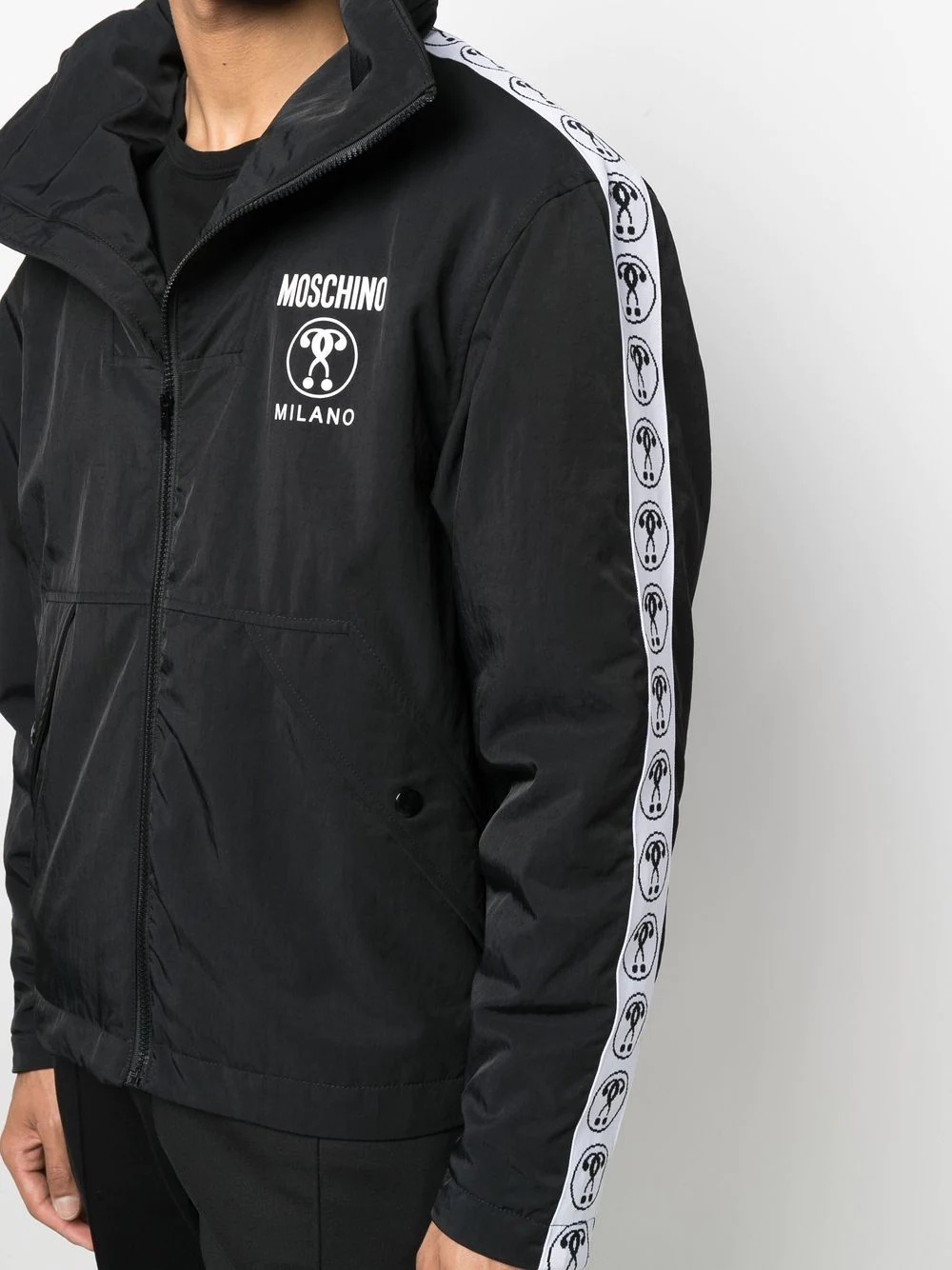 logo-print zip-up jacket - 5