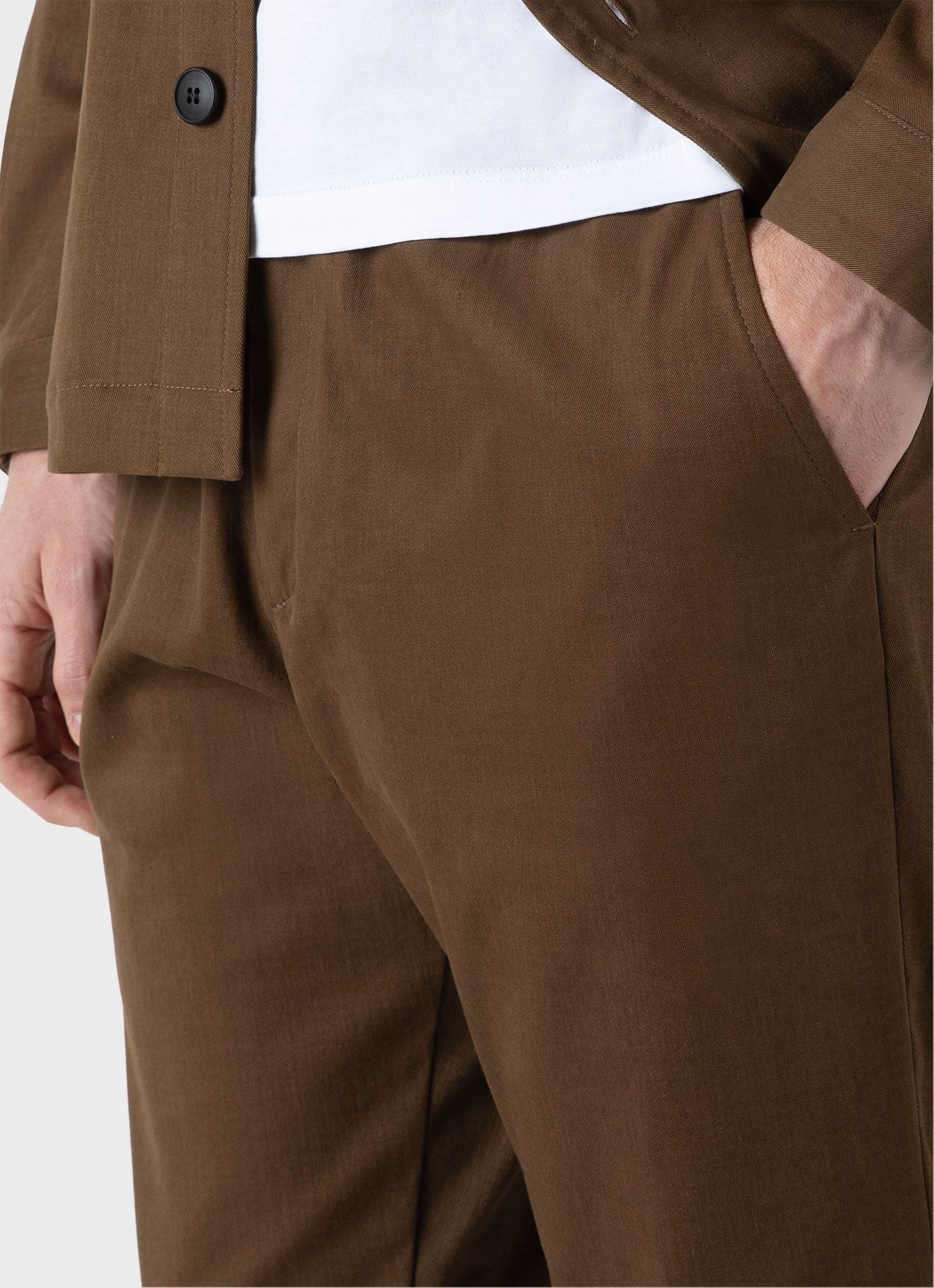 Brushed Cotton Wool Drawstring Trouser - 6