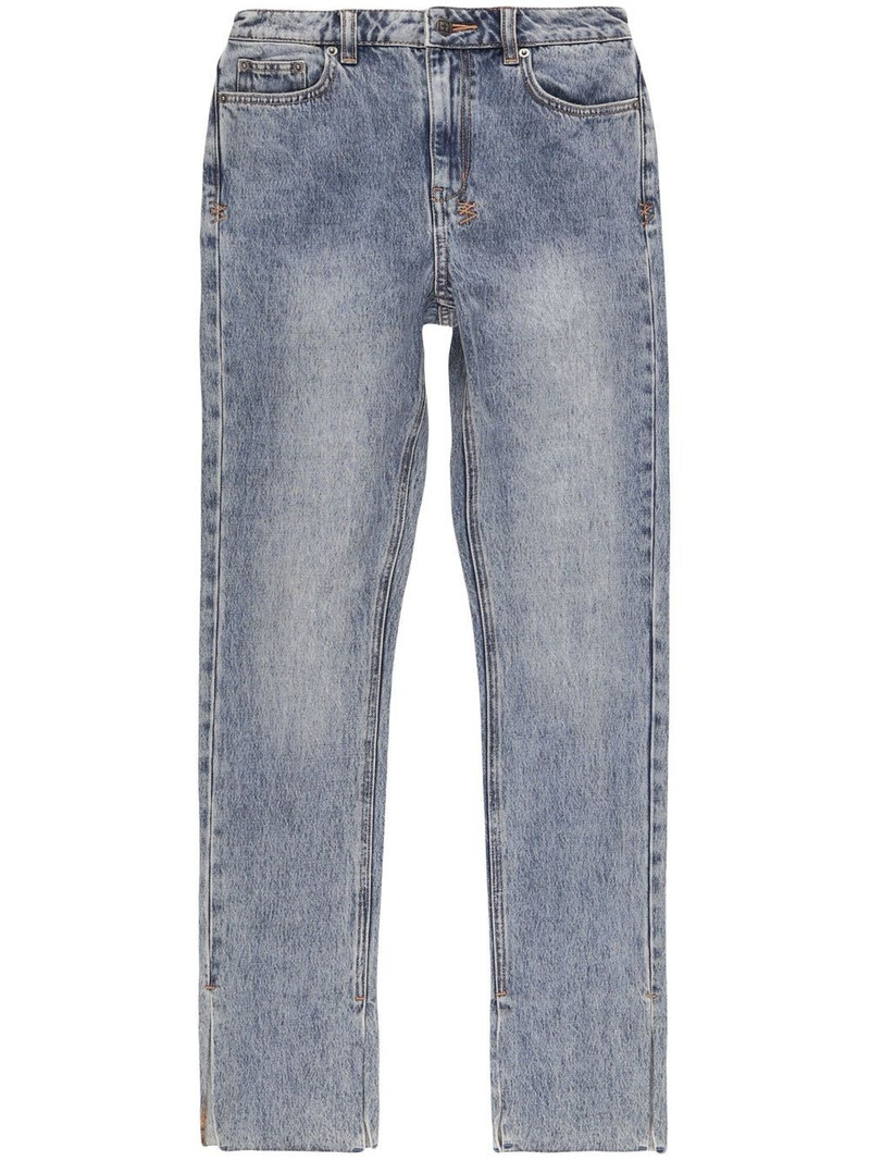 mid-rise straight jeans 1