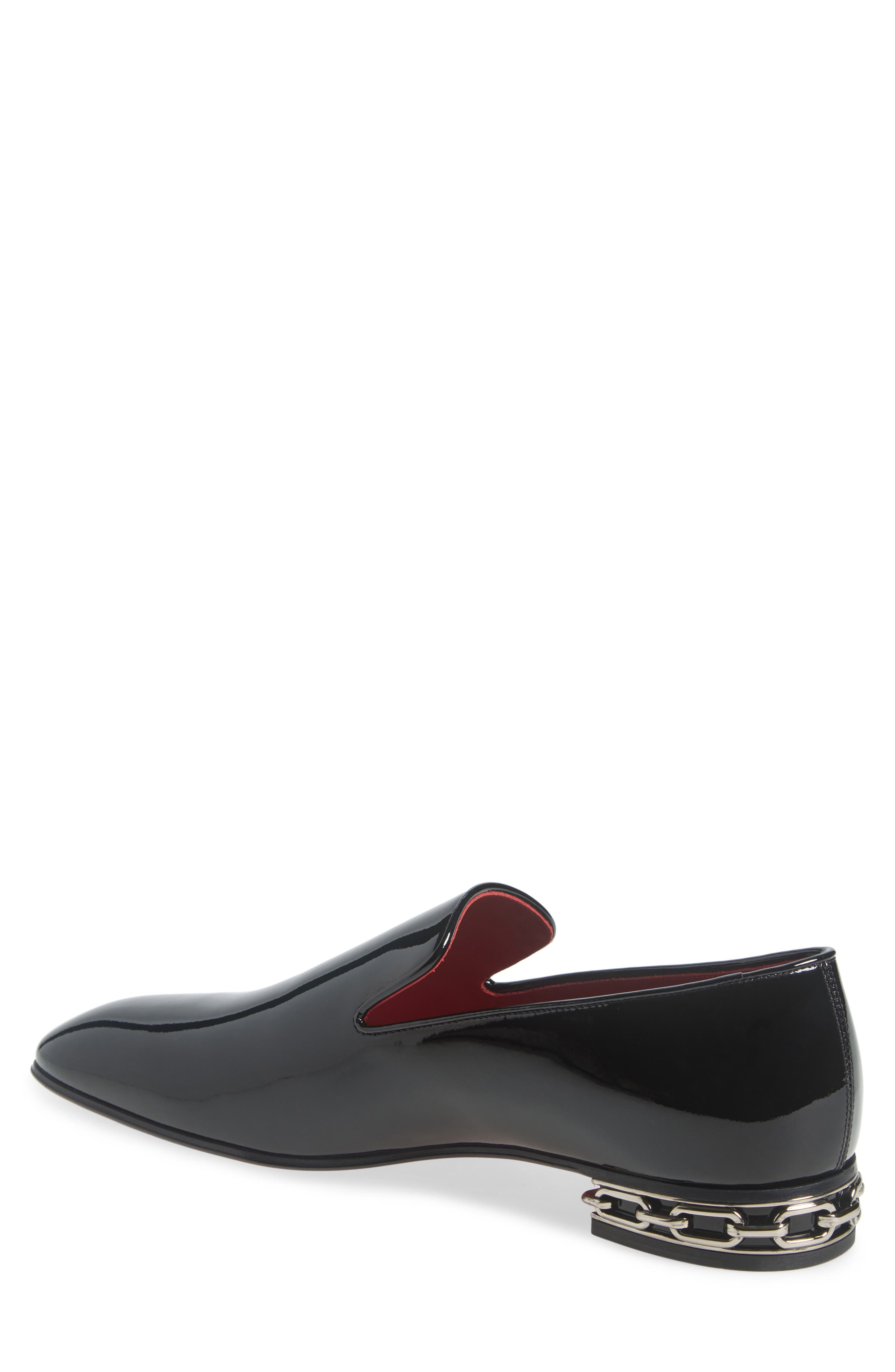 Christian Louboutin Dandy Atlas Venetian Loafer in J323-Black/Lin Loubi at Nordstrom - 2
