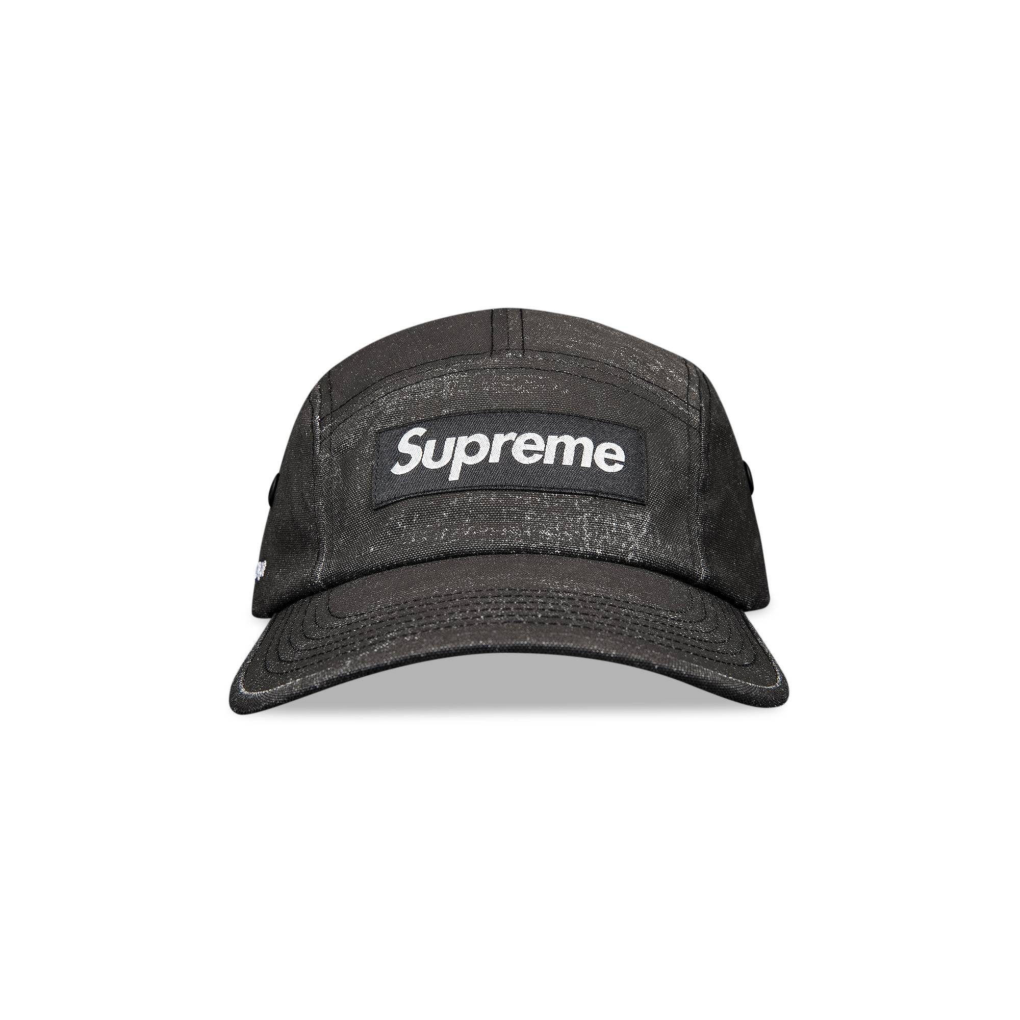 Supreme Coated Cordura Camp Cap 'Black' - 1