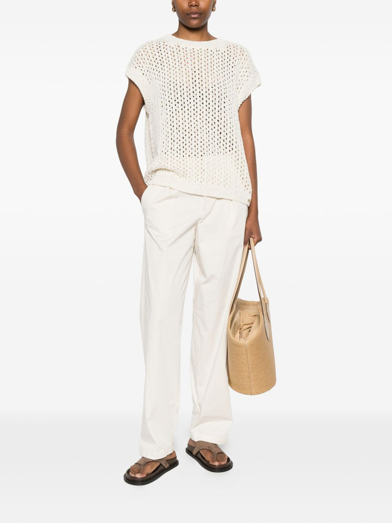 Herno open-stitch knitted top outlook