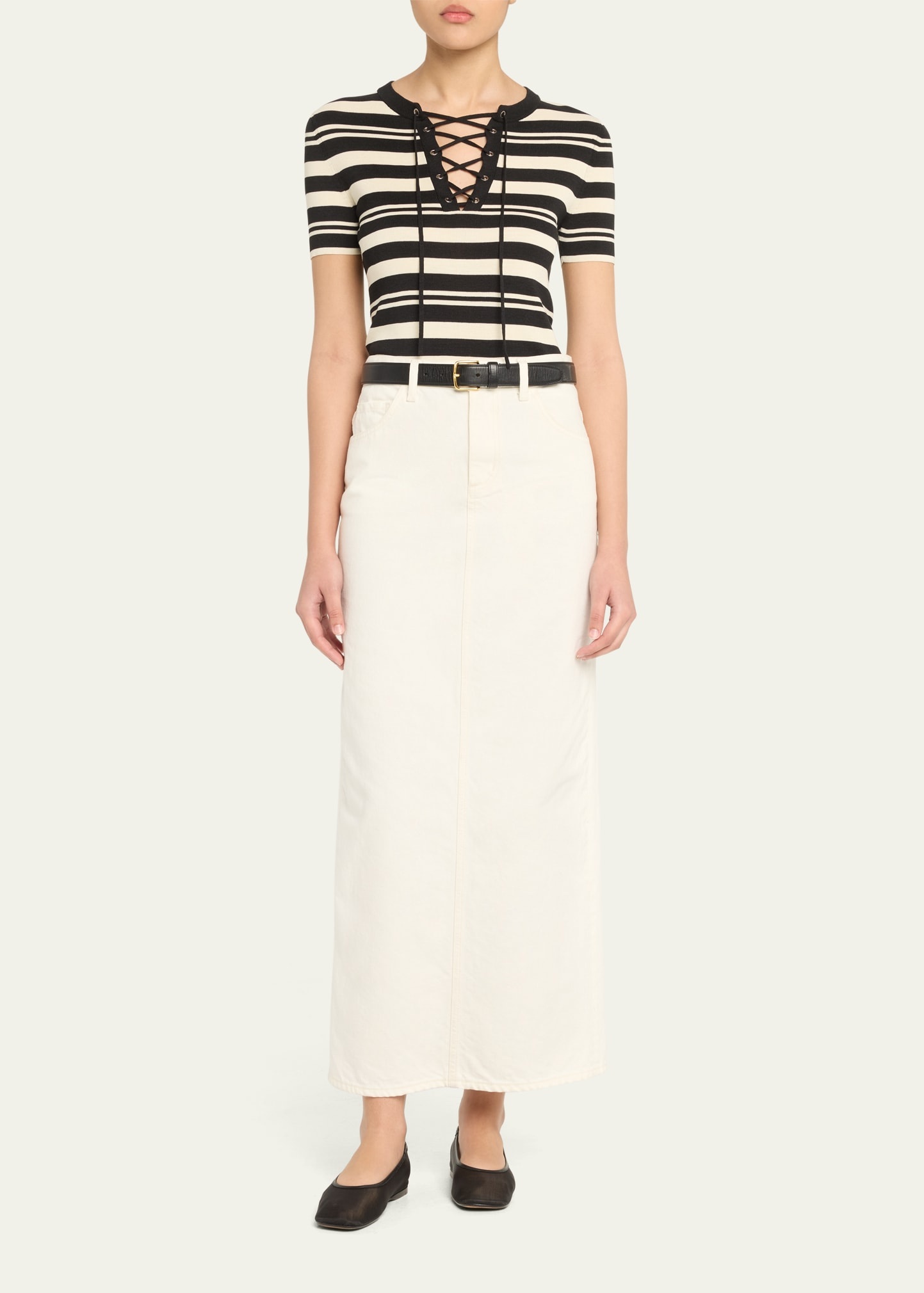 Ozzy Long Denim Skirt - 2