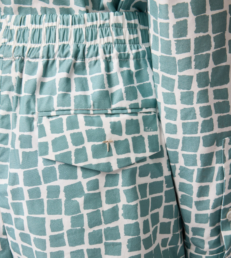SHORT IN POPLIN - LIGHT BLUE, WHITE 5