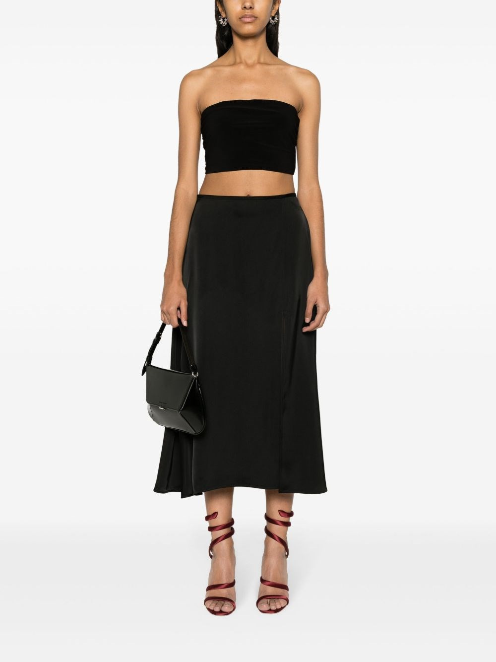 Strapless cropped top - 5