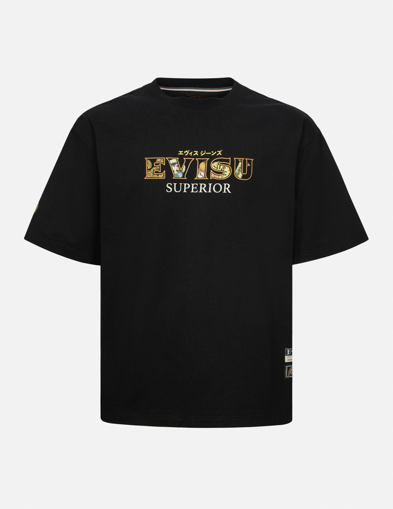 TANUKI DAICOCK PRINT LOOSE FIT T-SHIRT 1