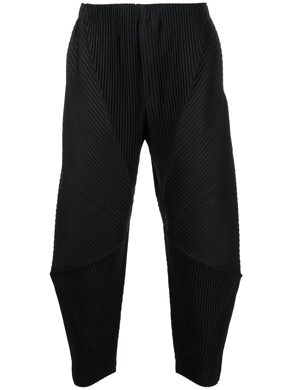 tapered-leg plissé trousers - 1