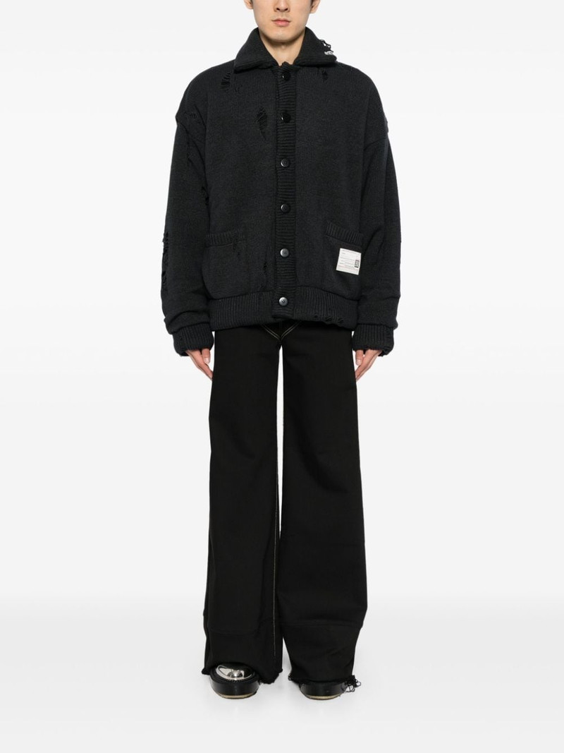 Maison MIHARAYASUHIRO distressed cardigan outlook
