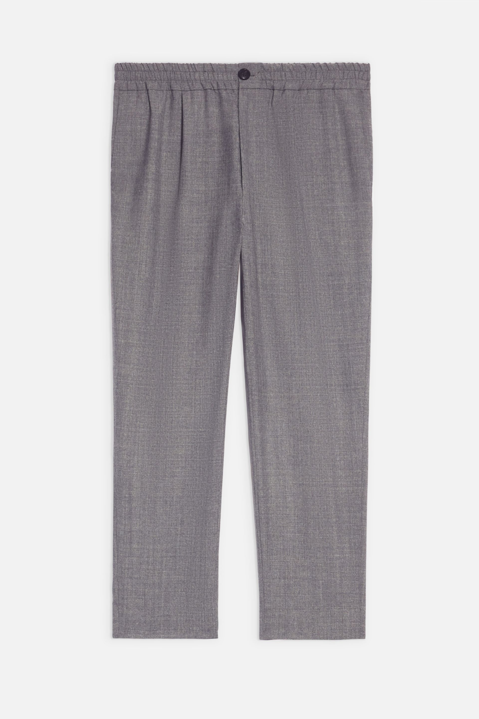 Elasticated Waist Cropped Fit Trousers - 1