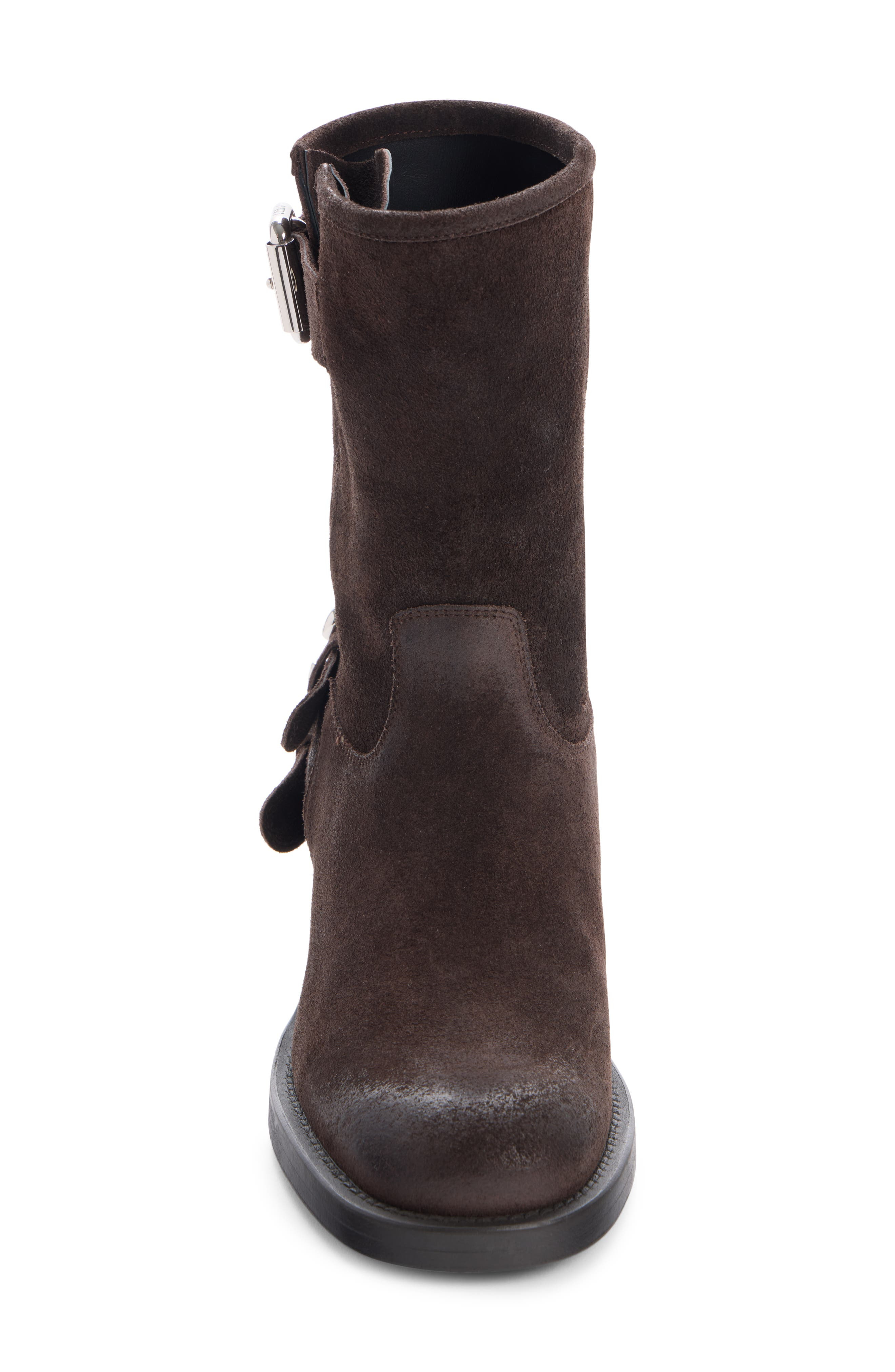 Chloé Dakota Biker Boot in Burnt Wood at Nordstrom - 4