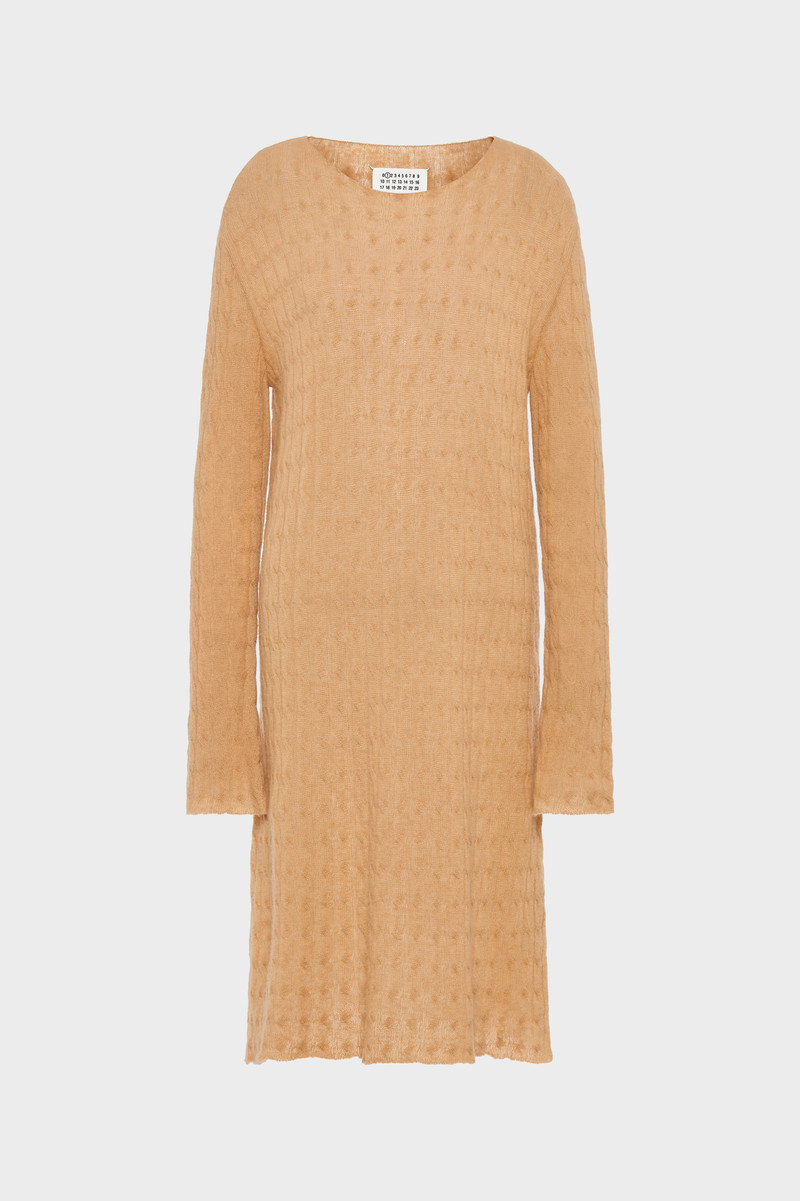 Wool Cashmere Knit Midi Dress 1