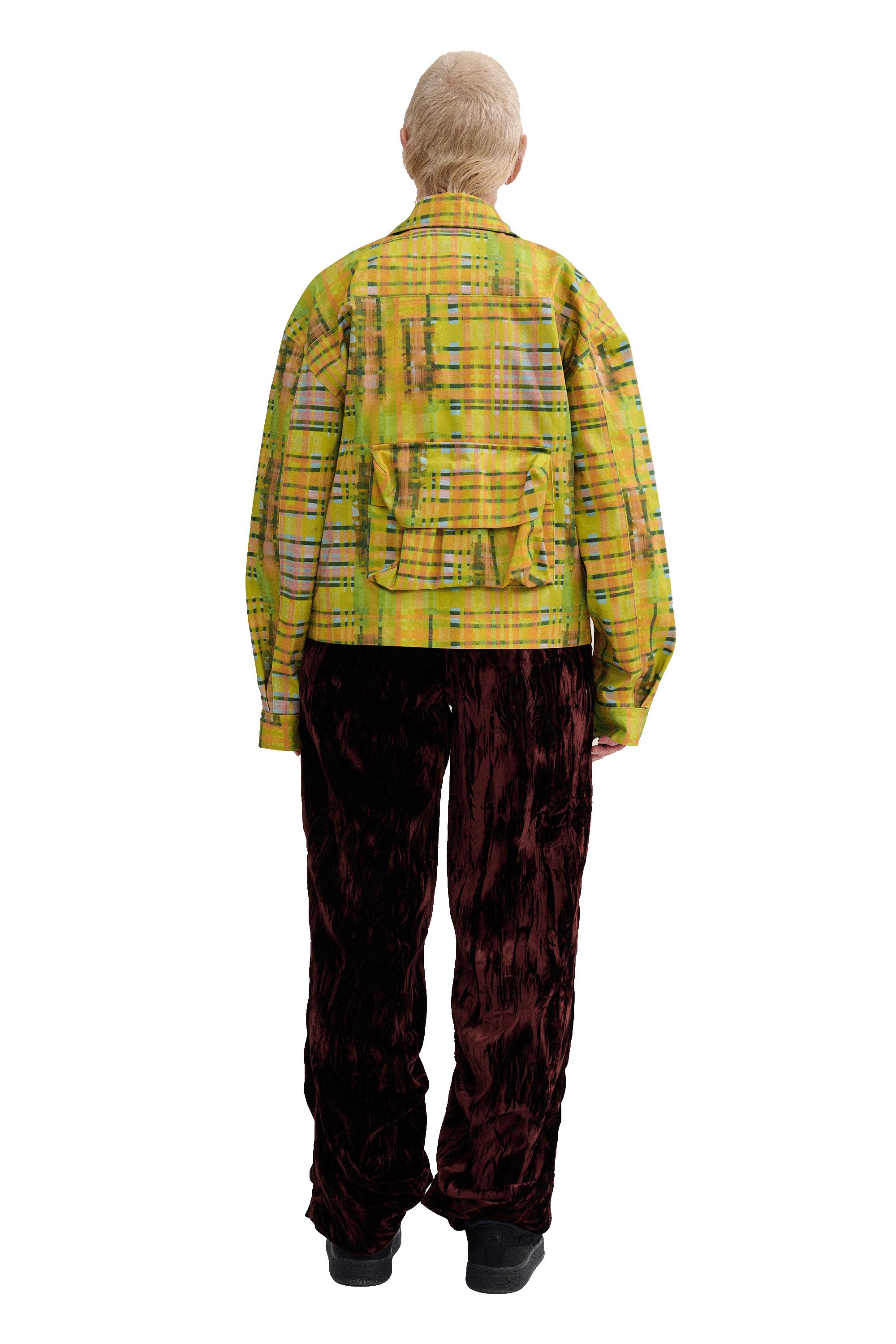LIME PLAID NASH JACKET - 3