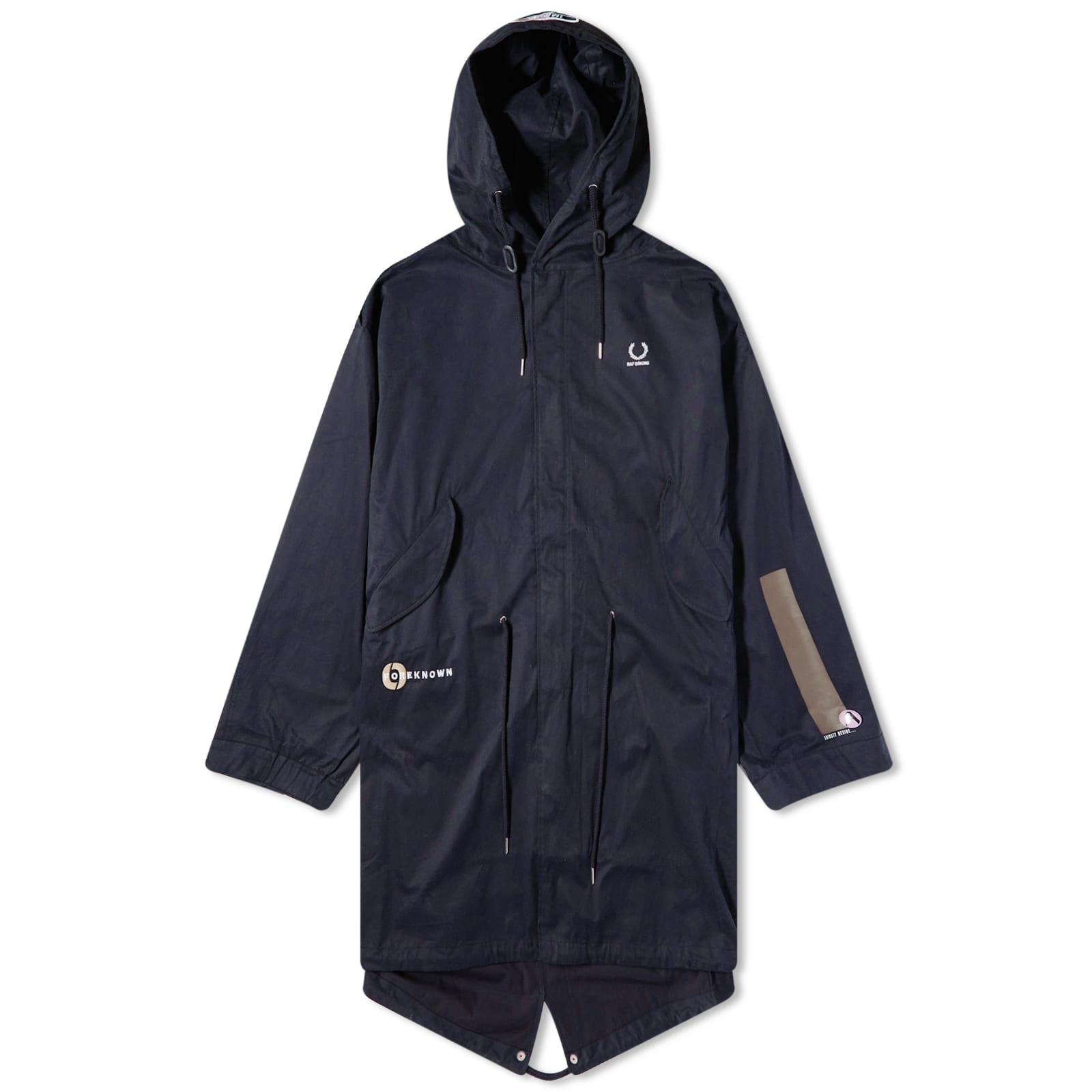 Fred Perry x Raf Simons Printed Patch Parka - 1
